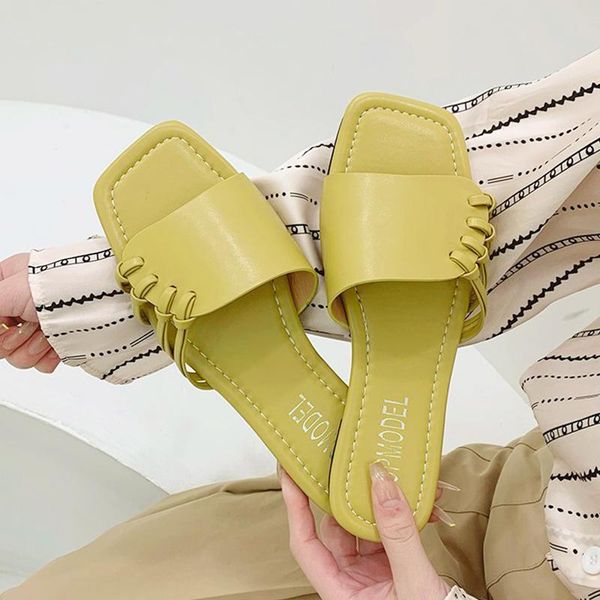 

slippers summer women occident personality vamp design beige white simplicity flat shoes sandy beach sandals flip flops, Black