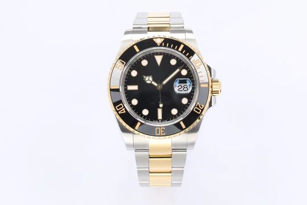 

ew men's watch diameter 41mm thickness 12.5mm with 3235 movement power reserve 72 hours ceramic bezel sapphire crystal mirror, Slivery;brown