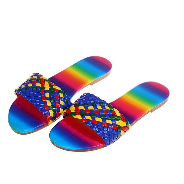 

slippers women plus size 36-43 summer beach slides sandals shoes fashion casual flip flops outdoor flat, Black