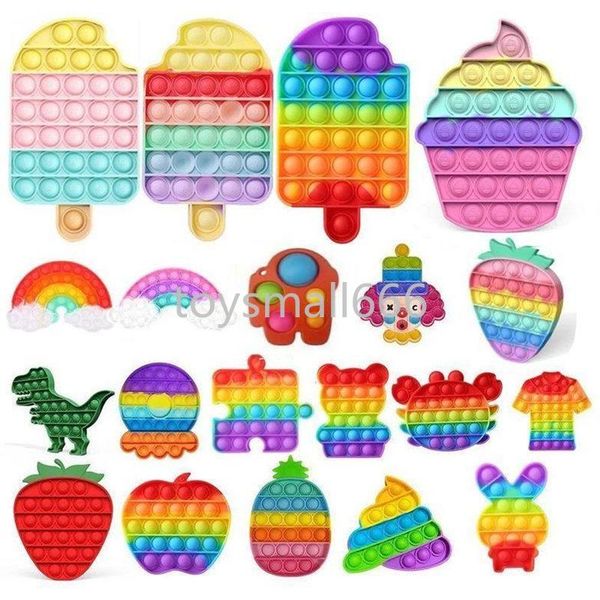

push bubble fidget sensory toy autism special needs kids adults decompression stress reliever toys