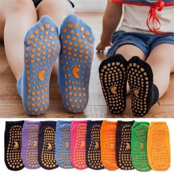 

socks autumn winter spring summer breathable non-slip floor boy girl home baby kids cotton candy color ankle, Pink;yellow