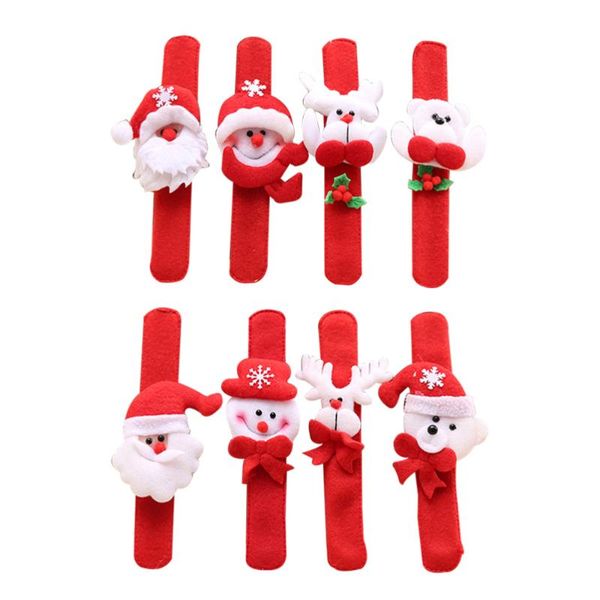 

party favor 12pcs christmas santa claus xmas kids wristband favors (random style)