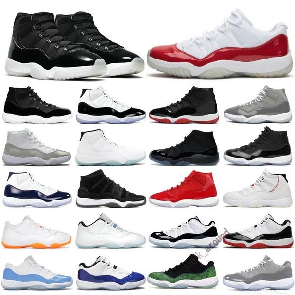 

mens basketball shoes 11s jumpman 11 cherry citrus cool grey 25th anniversary bred concord space jam cap and gown women men sports sneakers