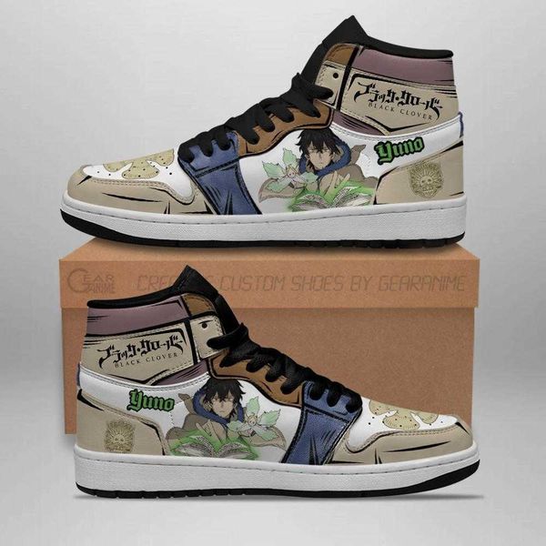 

grimore yuno sneakers black clover anime shoes high basketball shoes non slip