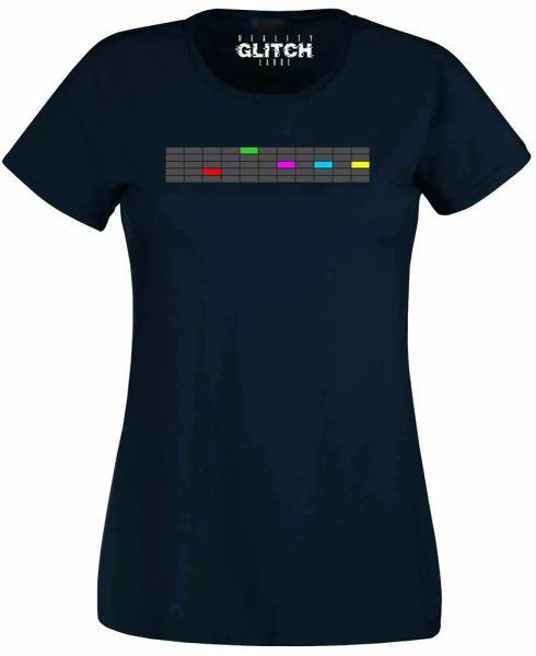 

encounters of the musical kind womens t-shirt cult classic retro aliens, White;black