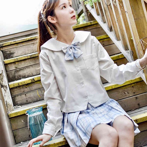 

jk blue skirt orthodox chuanye sailor soft girl college wind uniform middle class suit, Red;black