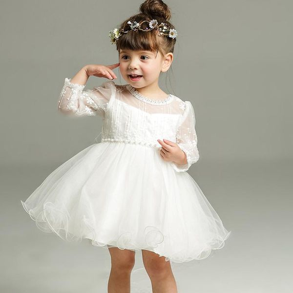 

girl's dresses flower girls dress baby girl clothes kids princess lace wedding birthday evening party long sleeve dresses,tutu vestidos, Red;yellow