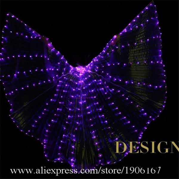 

party decoration fashion led luminous illuminated light up belly dance cloak wings stage performance props halloween dress