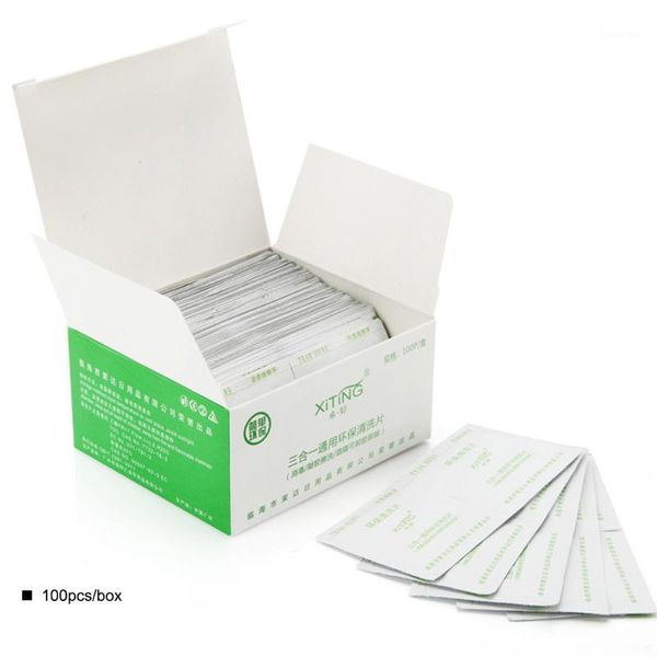 

100pcs nail cleaning tablets gel water cotton polish removal coat nails art manicure tool1