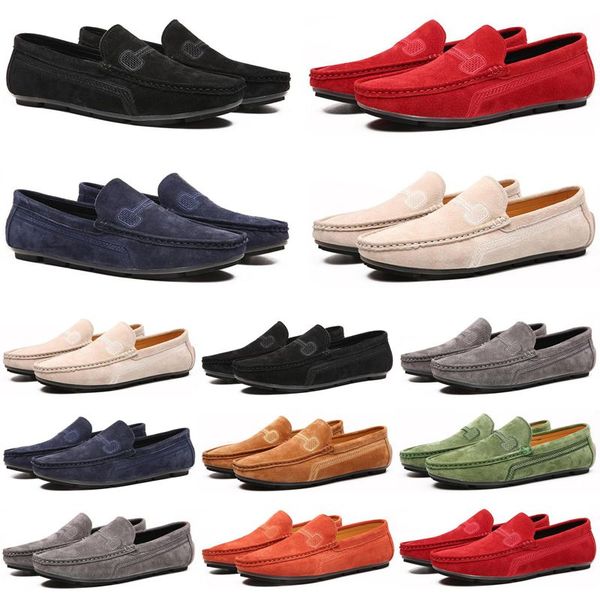 

2021 luxury men casual shoes black grey loafers outdoor flat slip on fashion mens trainers sneakers size 40-47 color60