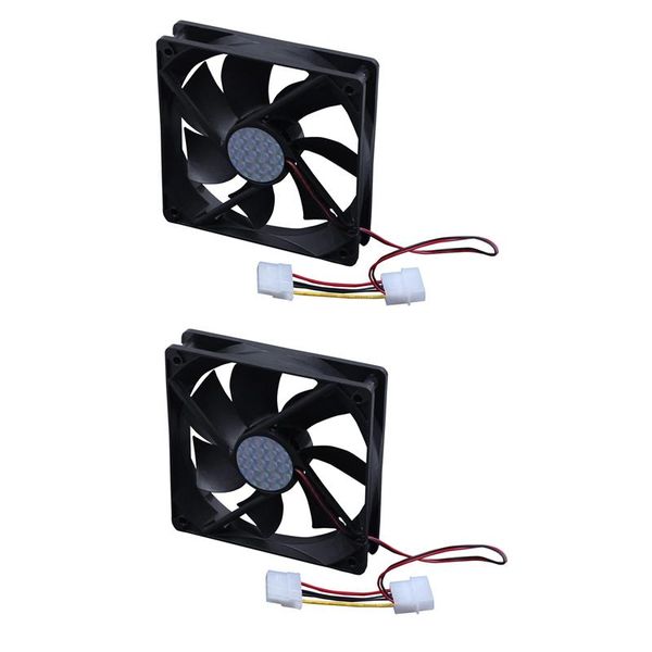 

electric fans 2x 120mm x 25mm dc 24v 4pin sleeve bearing computer case cooling fan