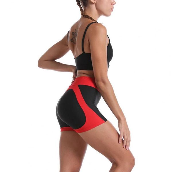 

gym clothing universal biker shorts odor resistant polyester sweat absorb workout yoga short tights, White;black