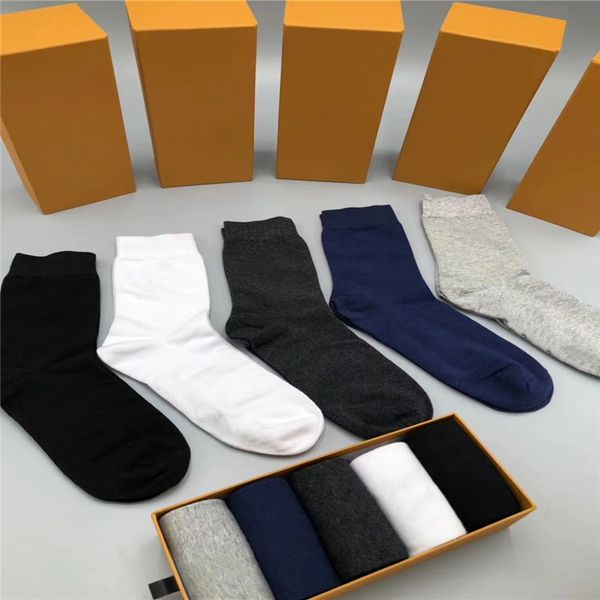 

short sport socks street style stripe sports basketball sock for men and ms 5pcs/lot mens designer with box ethesah, Black