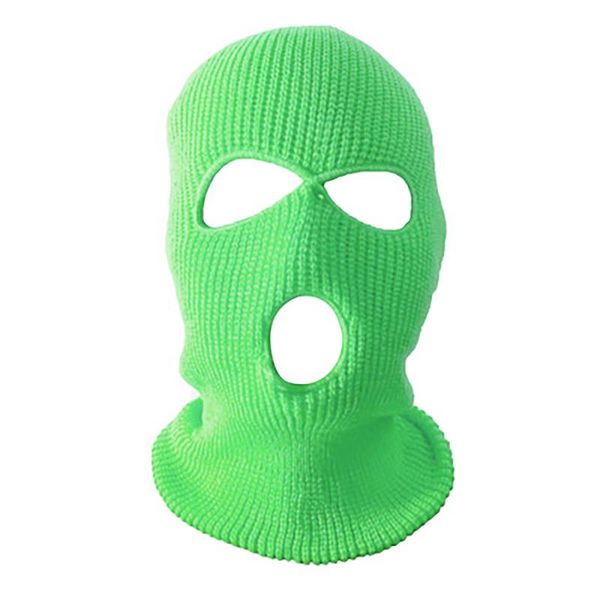 

beanies full face cover ski mask hat 3 holes balaclava windproof knit bonnet winter warm caps