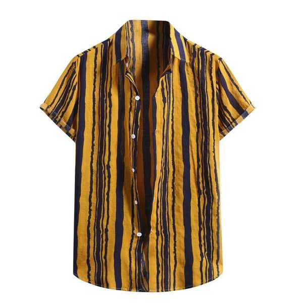 

men's casual shirts camisa para homens estilo fasion vero linho masculina moda listras camisas masculino turn-down colarinho, White;black