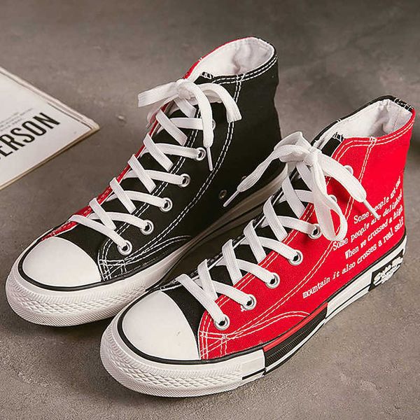 

270mm high shoes women sneakers autumn women's canvas shoes autumn women's canvas shoes high sneakers 2020 fashion y0907, Black