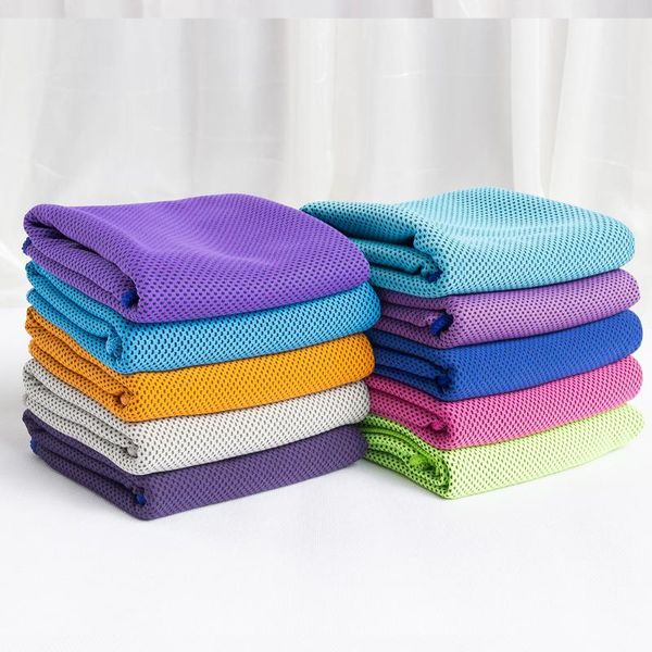 

towel 2pcs/pack nylon polyester cold sport cooling towels for head neck body quick dry gym yoga home outdoor use