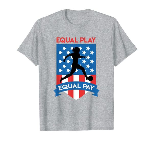 

usa women's soccer team equal play equal pay t-shirt, White;black