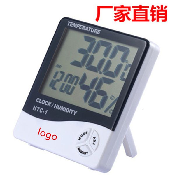 

thermometers high precision indoor thermometer electronic large screen household thermometer temperature and humidity meter with alarm clock
