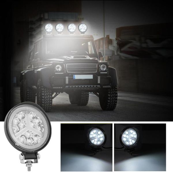 

car headlights 2pcs 4 inch led work light strip spotlight floodlight auto modified off-road vehicle spotlamp headlight styles