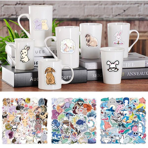 

fridge magnets 50 cute cartoon animal children graffiti stickers waterproof suitcase lapscooter refrigerator water cup
