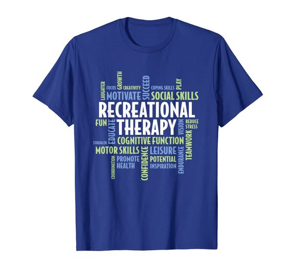 

recreational therapy gift for recreational therapist t-shirt, White;black