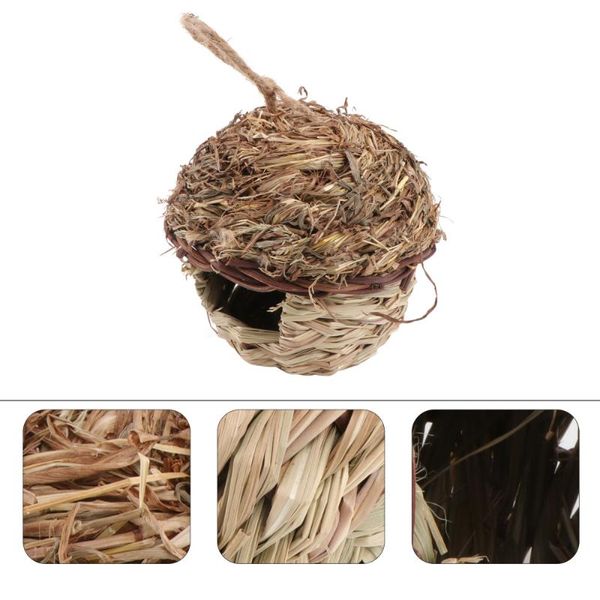 

pc handmade bird nest woven shelter creative for yard outdoor garden cages