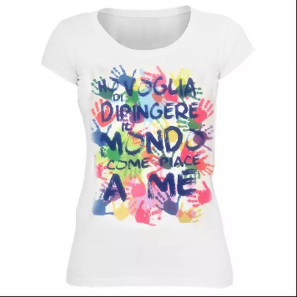 

t-shirt lady nightlife 87 paint, White;black