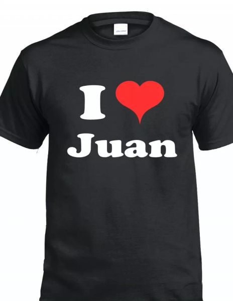 

i love juan t shirt heart mexican name birthday present gift tee, White;black