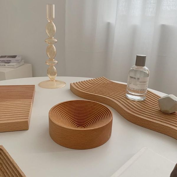

storage baskets round creative breadboard tray round/diamond/square wooden bread plate dessert decoration placement art furnishing mold
