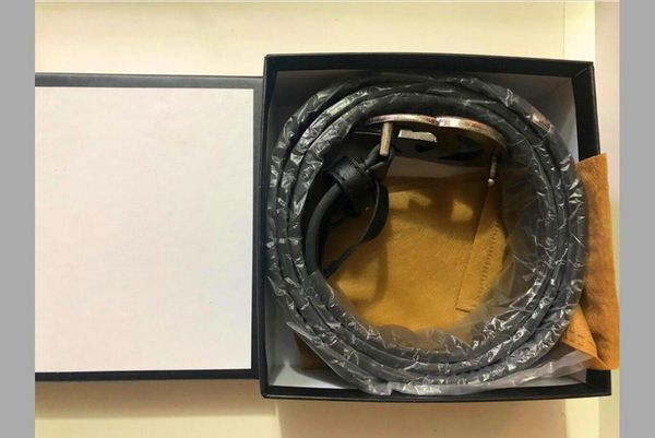

classic style yellow bee buckle belt more models mens womens riem real picture 100cm125cm not with box as a gift 85v9, Black;brown