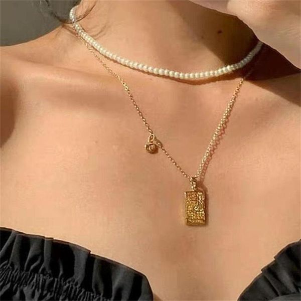 

chains square brand necklace female 12 twelve constellation stainless steel, Silver