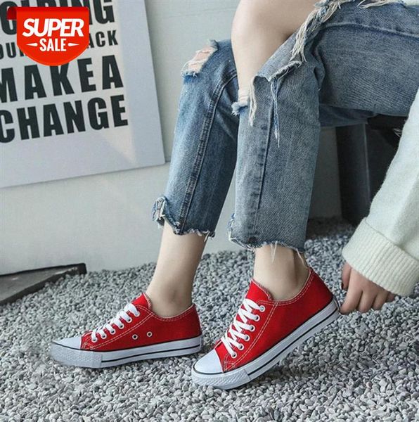 

classic retro 1970s low cut canvas shoes couple men's women's casual white student ins #cn6v, Black