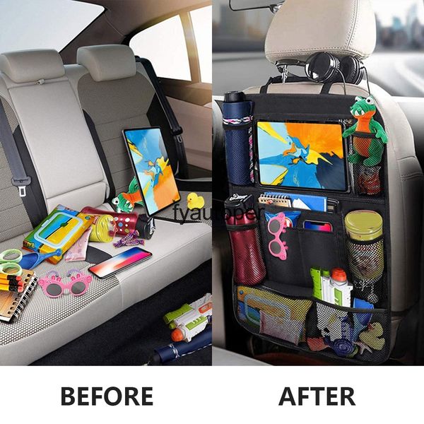 

car backseat organizer tidy organiser storage pockets kick mats seat back protectors for kids toddlers travel accessories tool