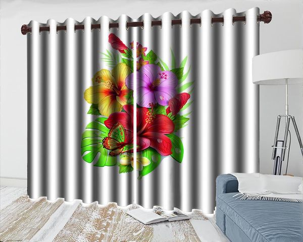 

curtain & drapes 3d modern window floral beautiuful fine decoration curtains