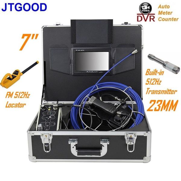 

inch dvr meter counter screen 512hz transmitter sonde and locator 23mm pipe sewer drain inspection camera endoscope borescope ip cameras