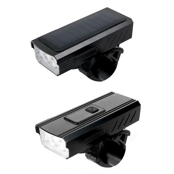 

bike lights 3-beads mountain headlight horn bell rechargeable aluminium alloy powerful bicycle front lamp horns night