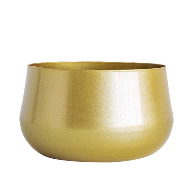 

vases metal flower pot with drainage cactus flowerpot succulent container minimalist indoor living room decoration golden vase