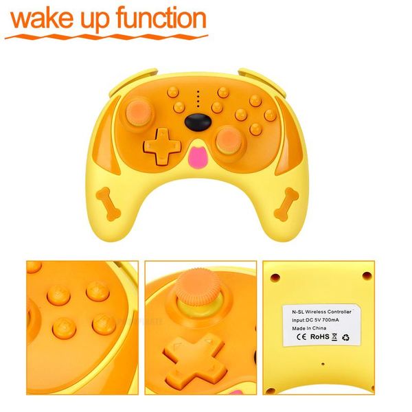 

game controllers & joysticks wireless controller cute gamepad for ns switch bluetooth-compatible with wake up function