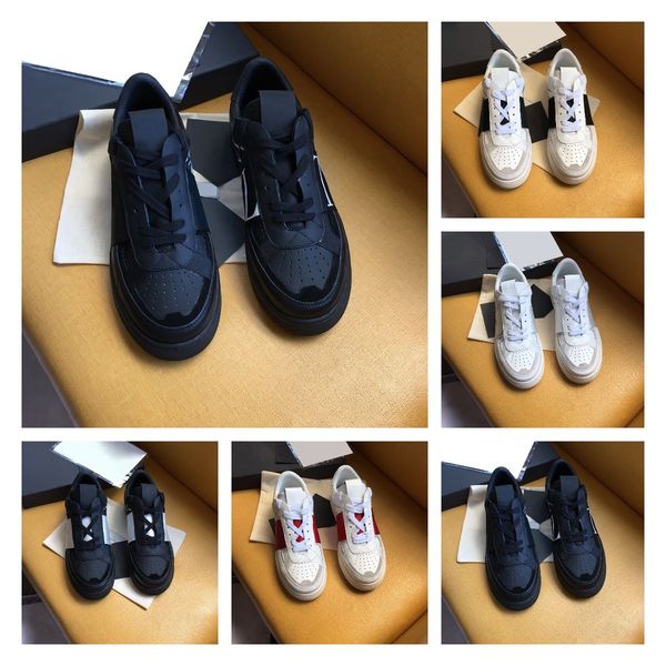 

luxury shoes casual flat low-cut-style leather-style new size34-46, Black