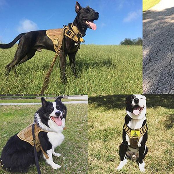 

dog apparel military tactical harness german shepherd pet vest with handle nylon adjustable for medium large dogs