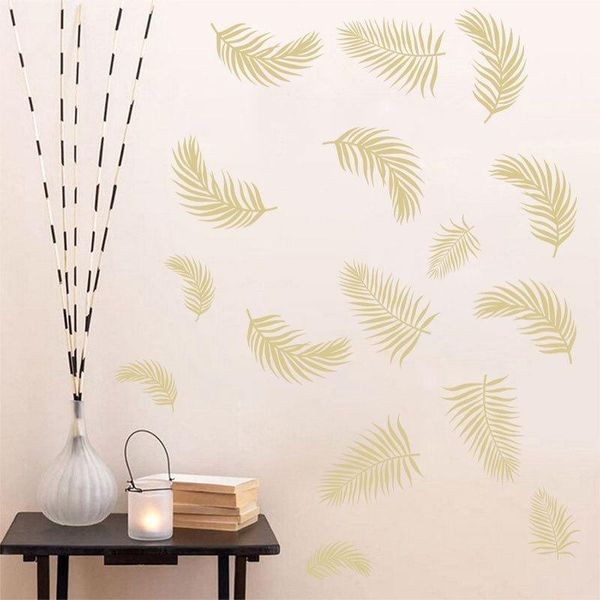 Adesivos de Parede Pena papel de parede auto adesivo 40 * 60 cm PVC porta adesivo decoração decoração de casa acessórios mural