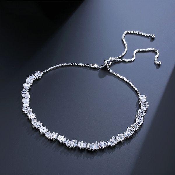 

2021 luxury 925 sterling silver necklace women adjustable anniversary gift jewelry bulk x6133