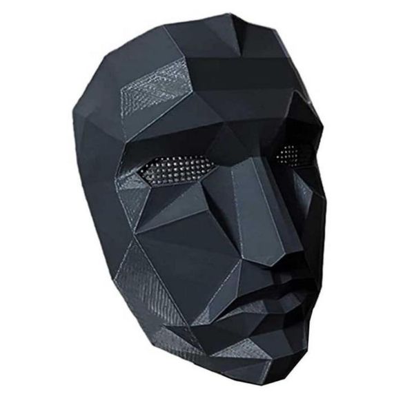 

party hats squid game cos cosplay mask halloween play triangle square circle plastic man costume props