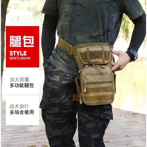 

upgraded combat version mobile men's outdoor tactical leg military fan multifunctional messenger service waist bag