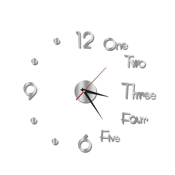 

wall clocks clock 3d crafts art single side home decor livingroom office