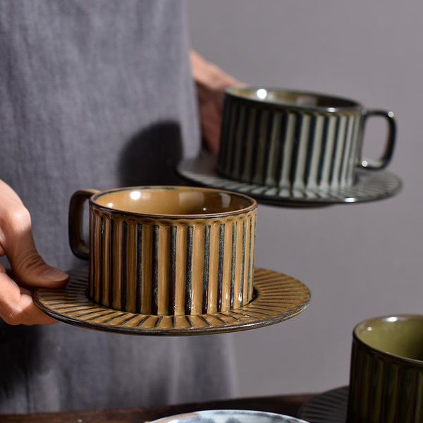 

mugs lazzy house chinese style ceramic coffee cup and dish set creative gift afternoon tea flower mug
