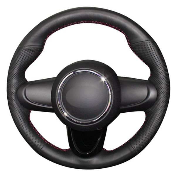 

steering wheel covers black artificial leather car cover for mini cooper coupe clubman countryman 2014-2021