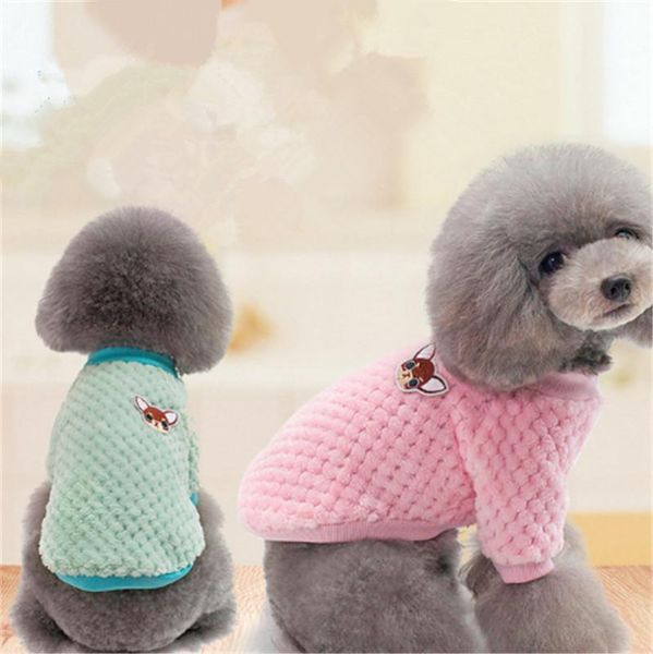 

dog apparel pet leisure breathable two-legged fleece small warm cotton coat 1212-79
