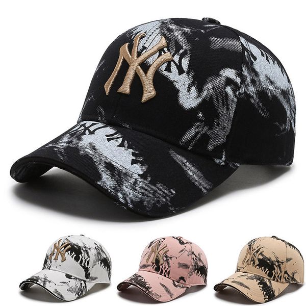 

cap female spring and autumn fashion graffiti printed baseball outdoor breathable for men women, Blue;gray